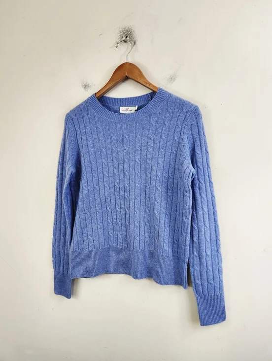 Vineyard Vines Cashmere Cable Knit Sweater - Picture 1 of 4